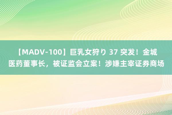 【MADV-100】巨乳女狩り 37 突发！金城医药董事长，被证监会立案！涉嫌主宰证券商场