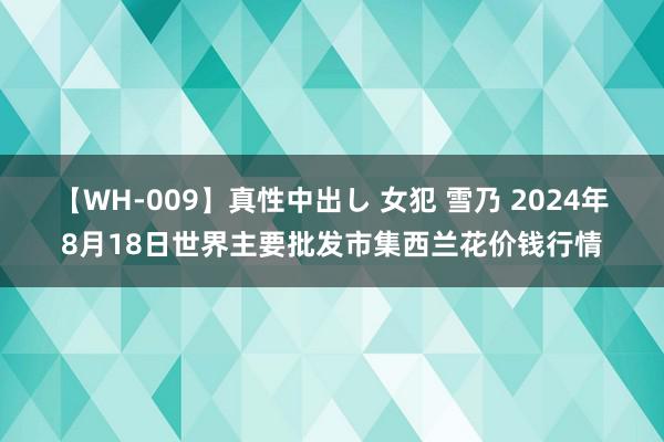 【WH-009】真性中出し 女犯 雪乃 2024年8月18日世界主要批发市集西兰花价钱行情