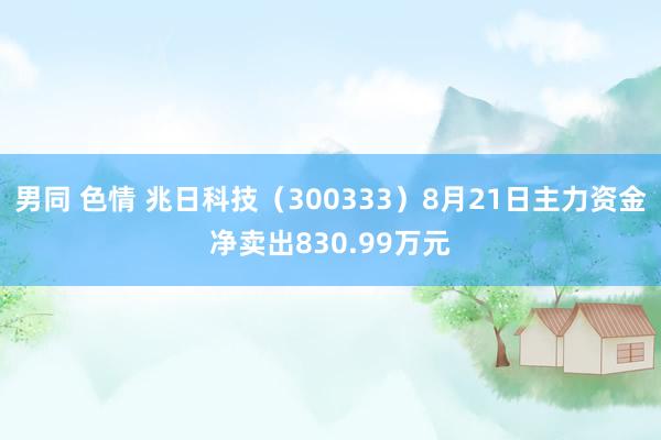 男同 色情 兆日科技（300333）8月21日主力资金净卖出830.99万元