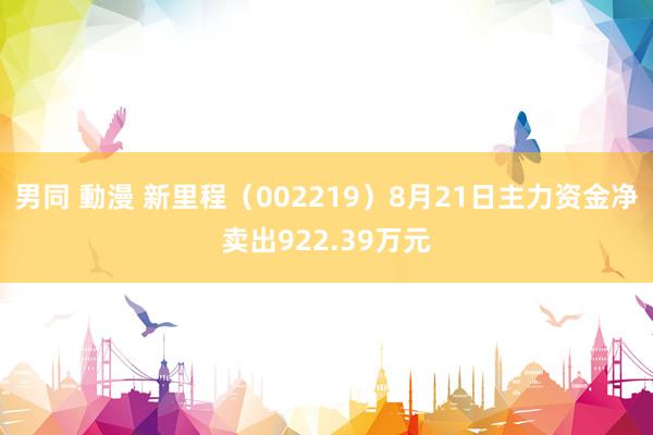 男同 動漫 新里程（002219）8月21日主力资金净卖出922.39万元